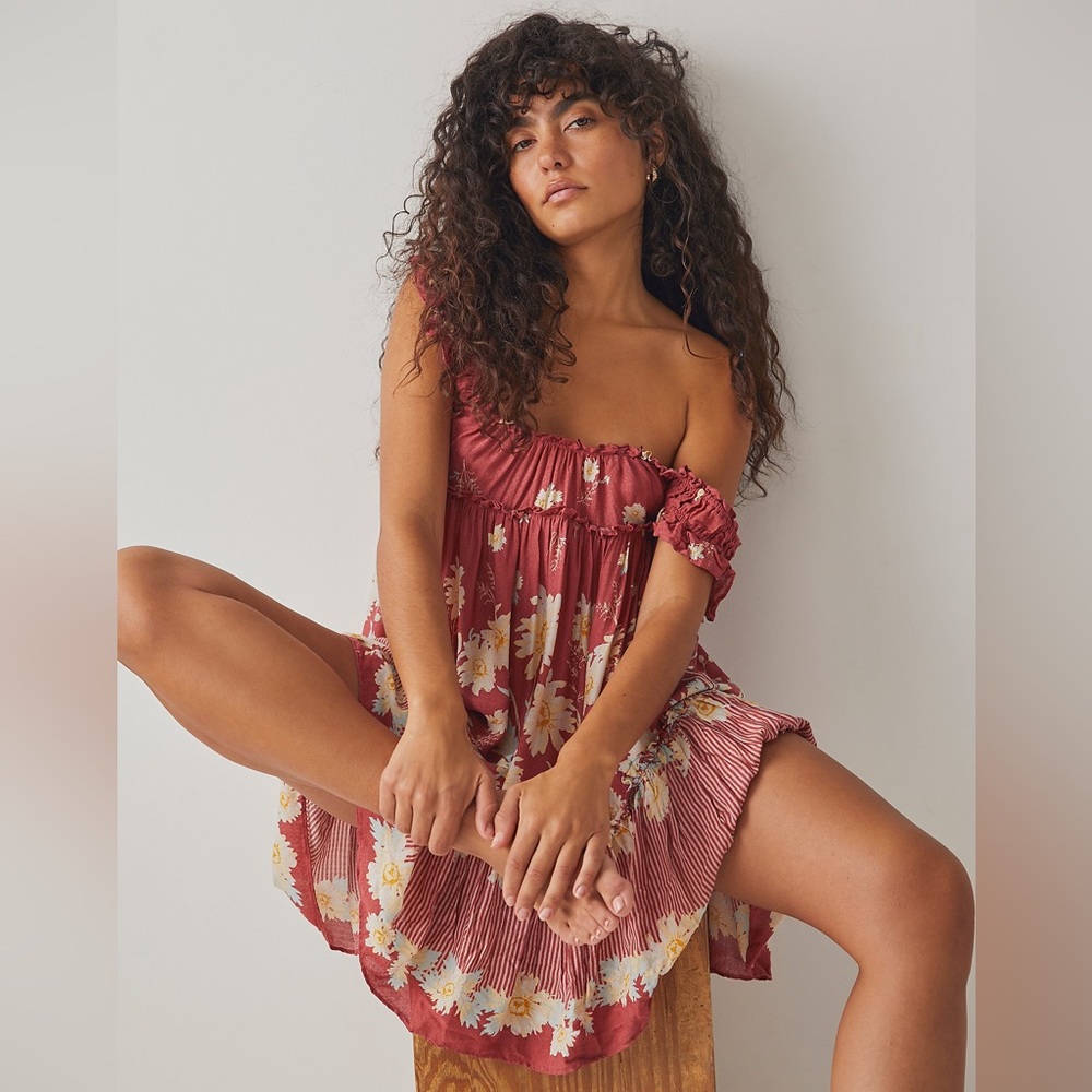 Free People Intimately Bali Wild Daisy Slip NWT
